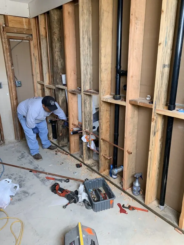 Commercial rough-in plumbing for Gas Line Repair in Centerville